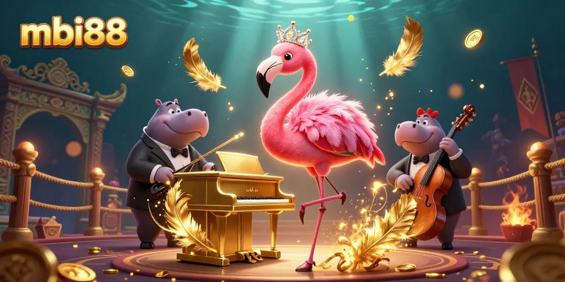Experience thrilling gameplay at mbi88 with vibrant casino characters entertaining amid a dynamic atmosphere.