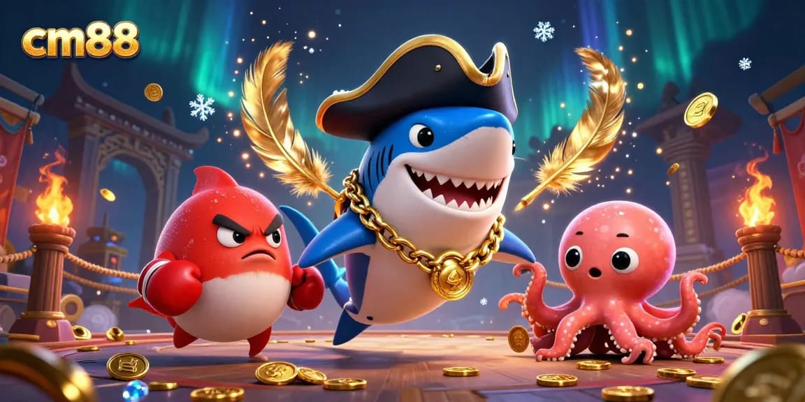 Experience exhilarating gaming at cm88 with vibrant characters and gold coins in a dynamic casino illustration.