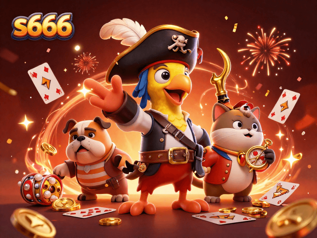 Experience the thrill of s666 with pirate-themed gaming elements and vibrant celebration atmosphere.