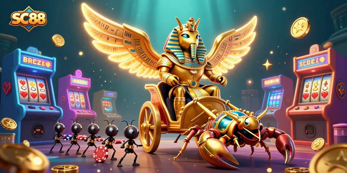 Experience thrilling gameplay at SC88 with a colorful, vibrant 3D casino scene showcasing rich gaming elements.