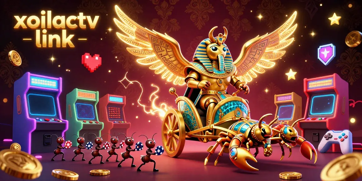 Engage with xoilactv link through a vivid illustration of gaming experiences intertwined with casino elements.