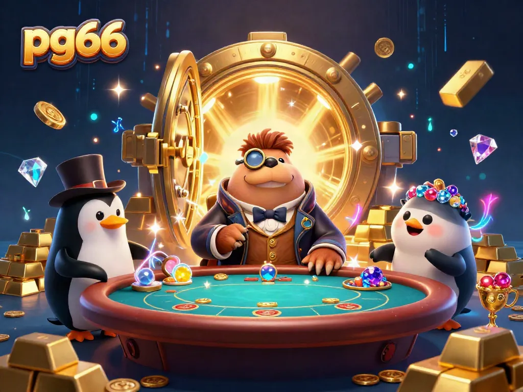 pg66 brings excitement at an underwater poker game with vibrant characters and rich treasures.