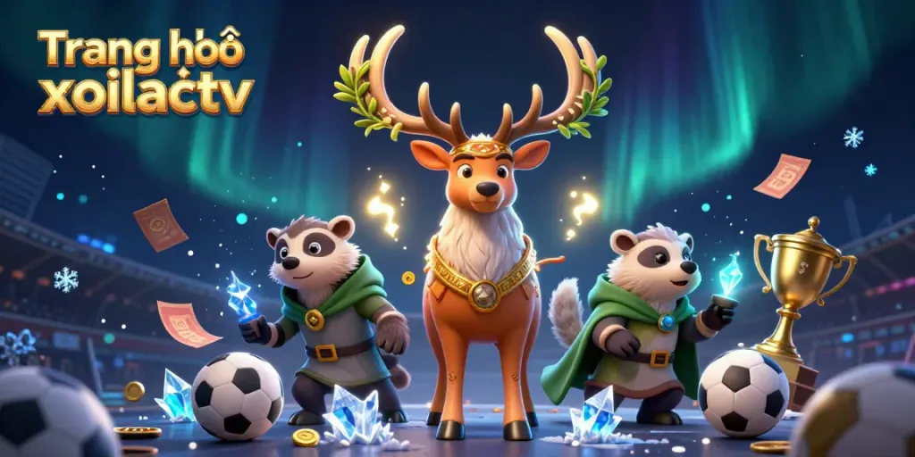 Join the exciting action at Trang chủ xoilactv with vibrant characters and dynamic sports betting elements.