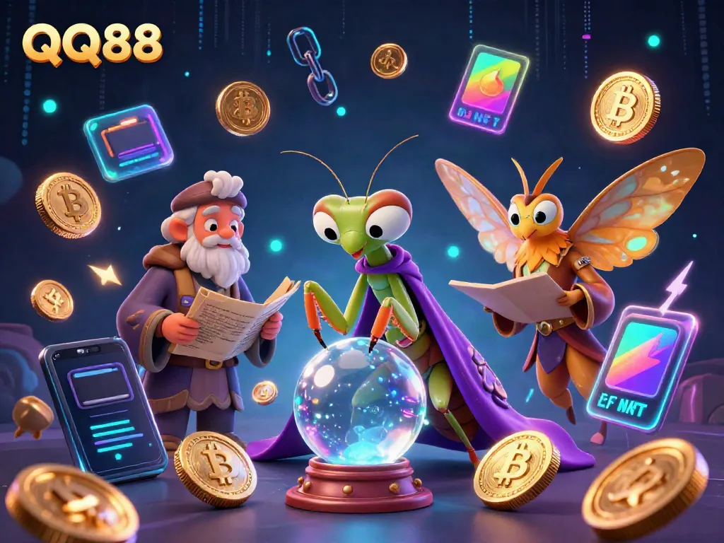 Engage in thrilling gameplay with QQ88 featuring vibrant characters and classic casino elements.