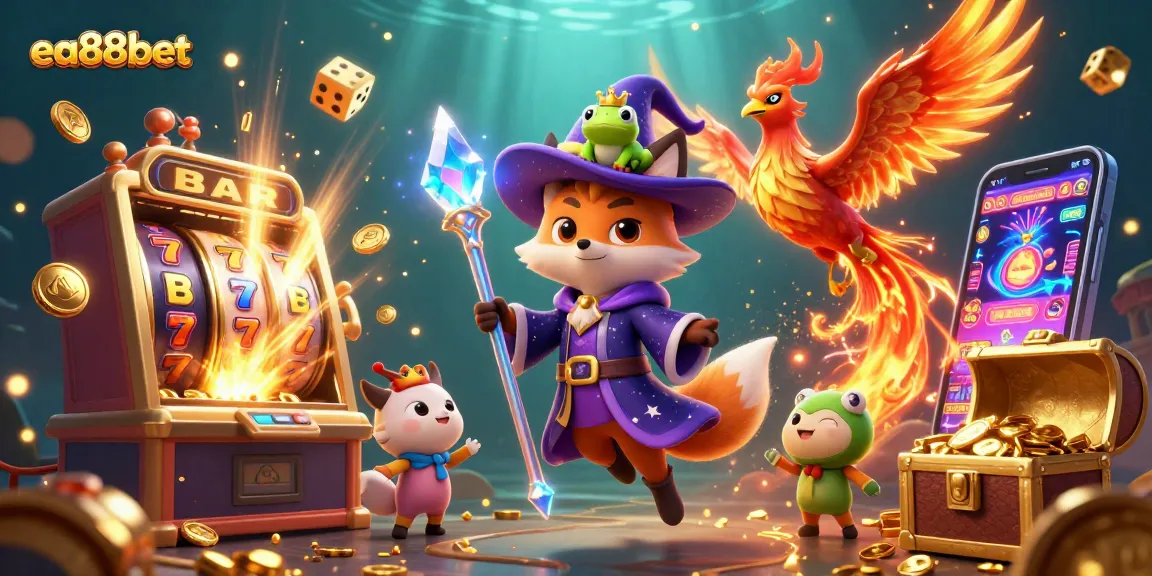 Experience thrilling gaming at ea88bet with vibrant slots and dynamic casino elements.