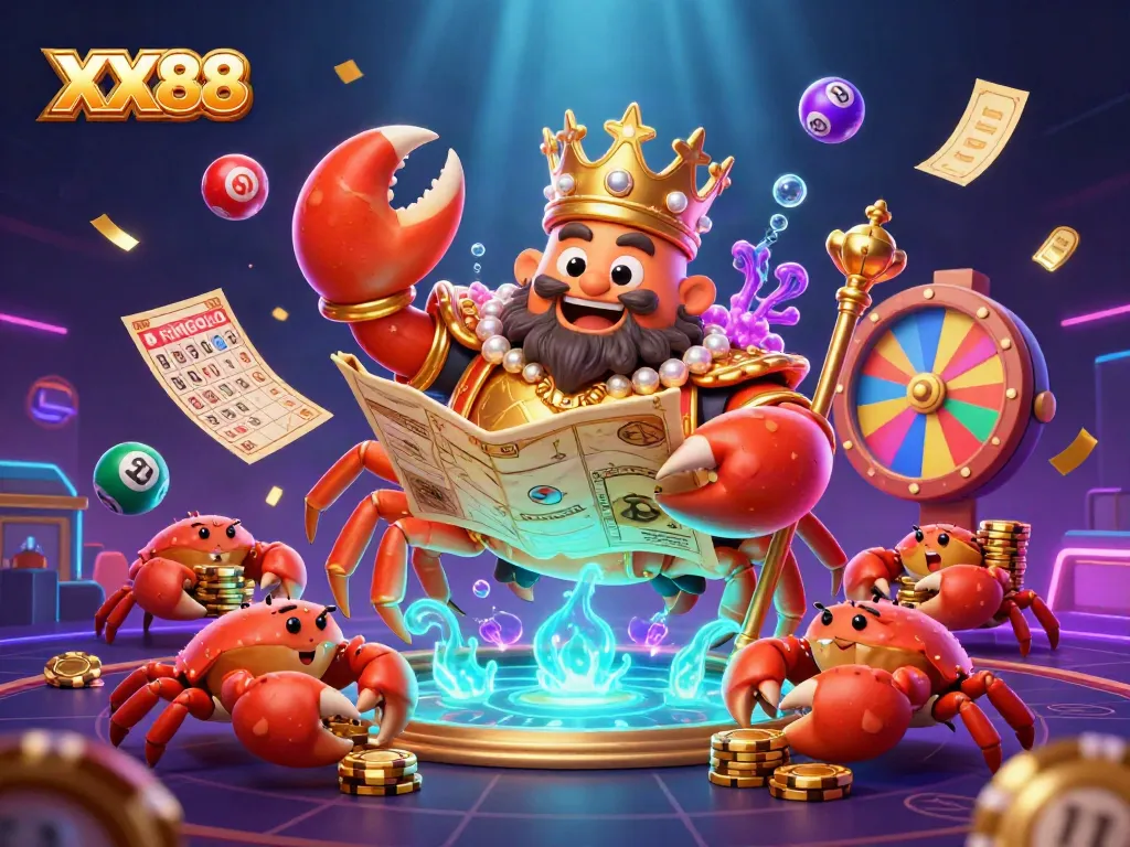 Engage in thrilling gameplay at XX88 with vibrant lottery elements, dynamic scenes, and mesmerizing characters.