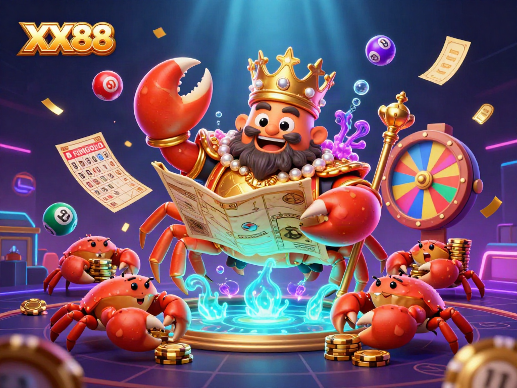 Engage in thrilling gameplay at XX88 with vibrant lottery elements, dynamic scenes, and mesmerizing characters.