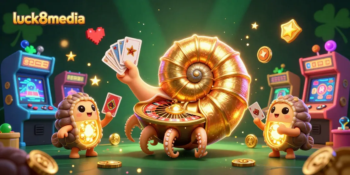 Engage in thrilling gameplay at luck8media with an ornate nautilus roulette wheel and glowing game elements.