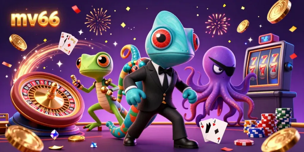 Experience engaging gameplay at MV66 with vibrant casino elements and dynamic characters.